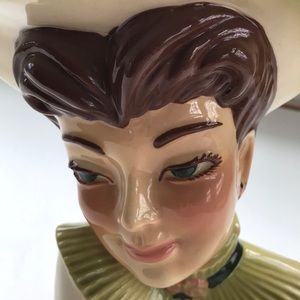 Vintage “Bonnie” Ceramic Head Vase